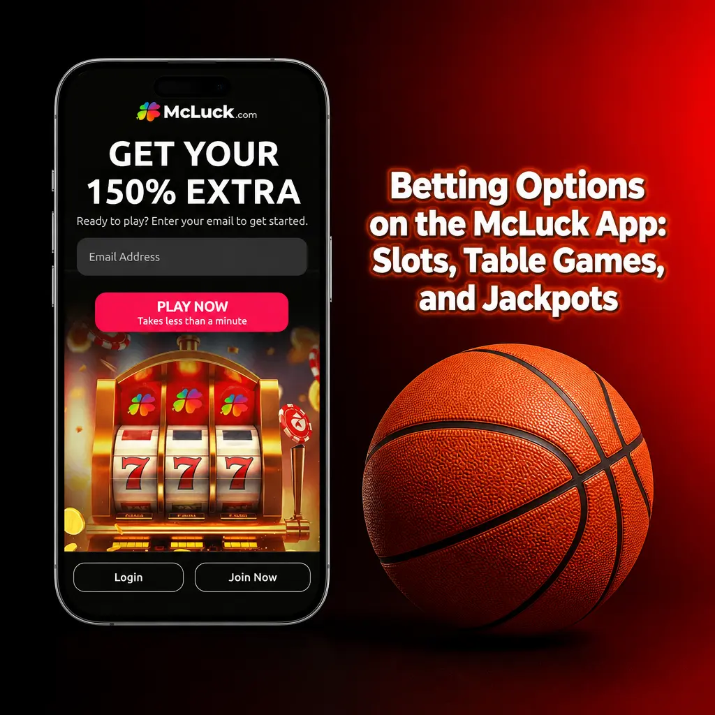 McLuck casino slots and table games on screen