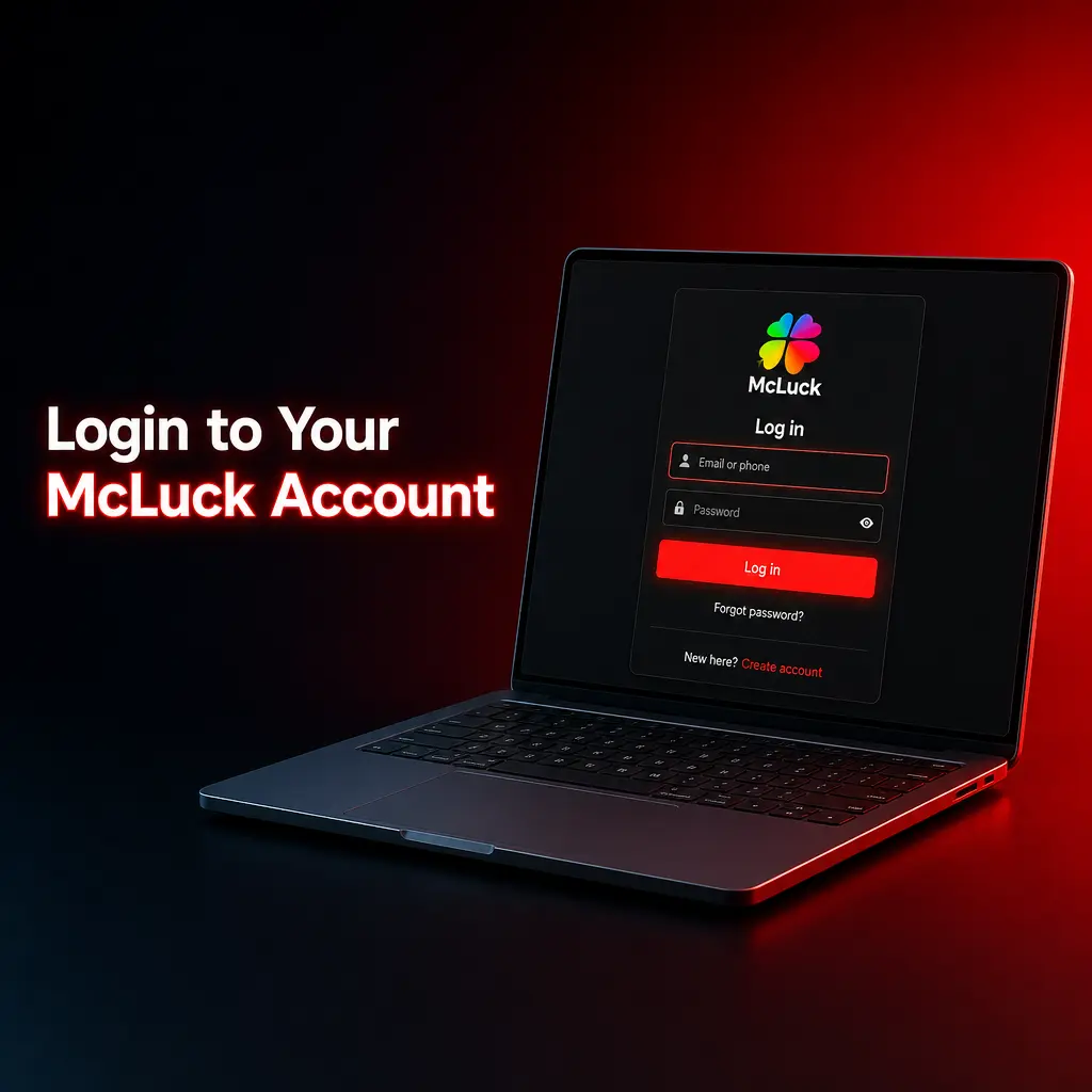 Logging into the McLuck account dashboard
