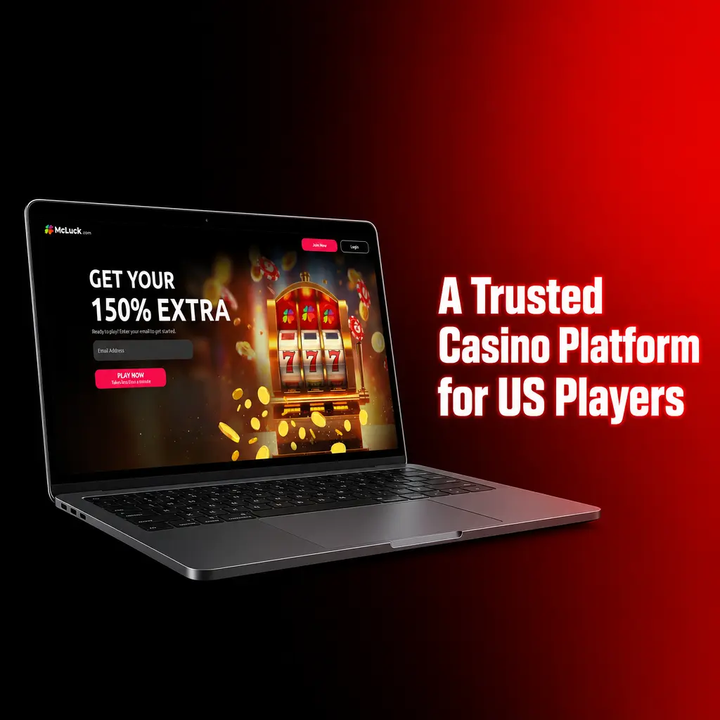 McLuck casino platform shown on desktop and mobile devices