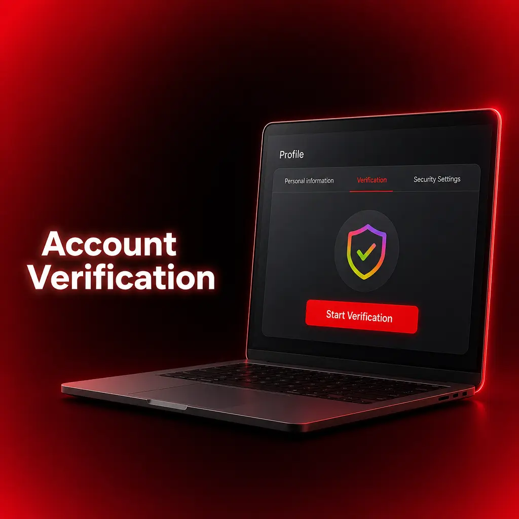 Account verification process on McLuck