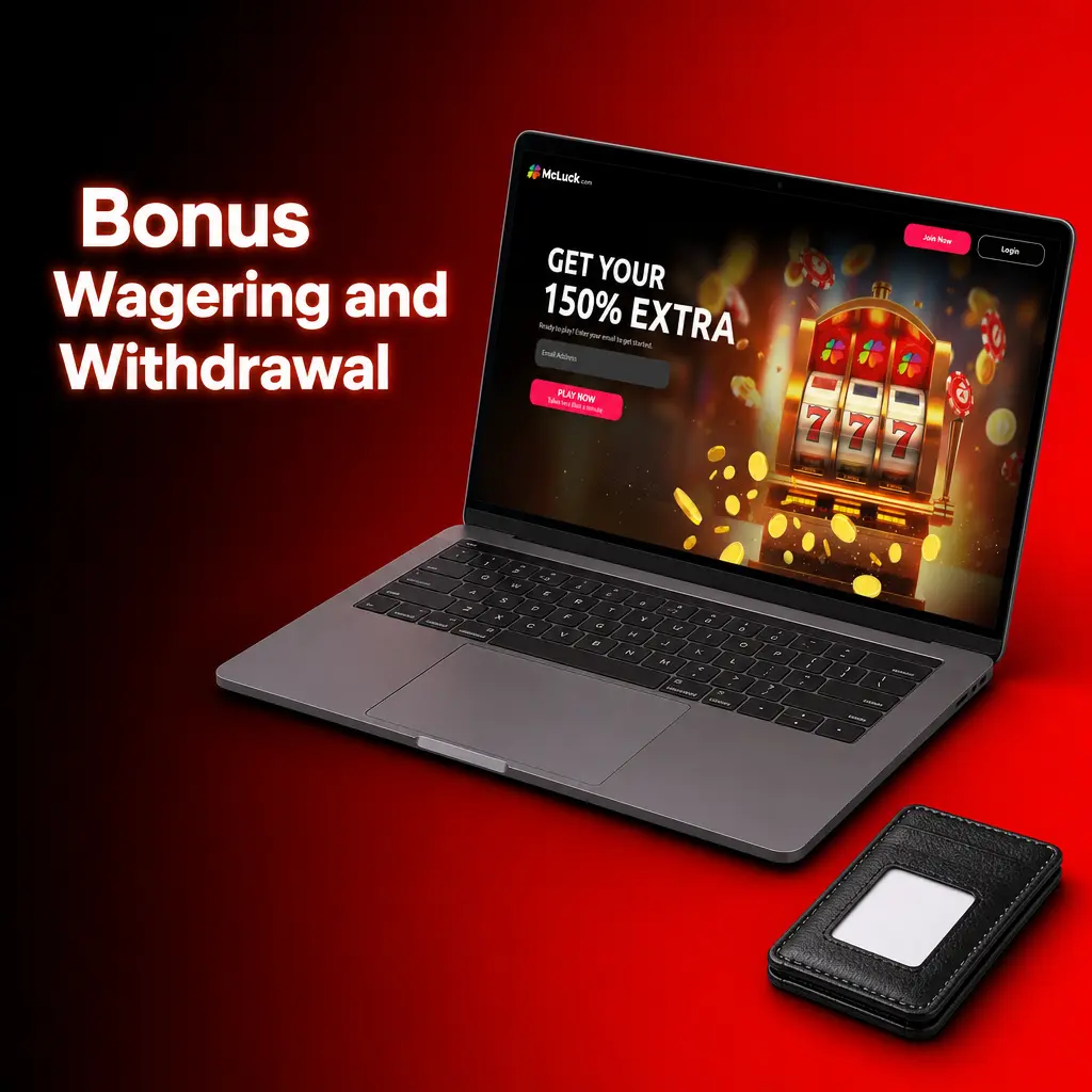 McLuck bonus wagering and withdrawal requirements