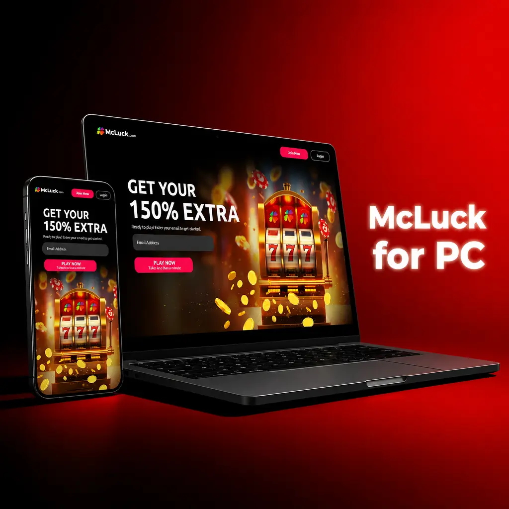 McLuck casino running in a PC browser window