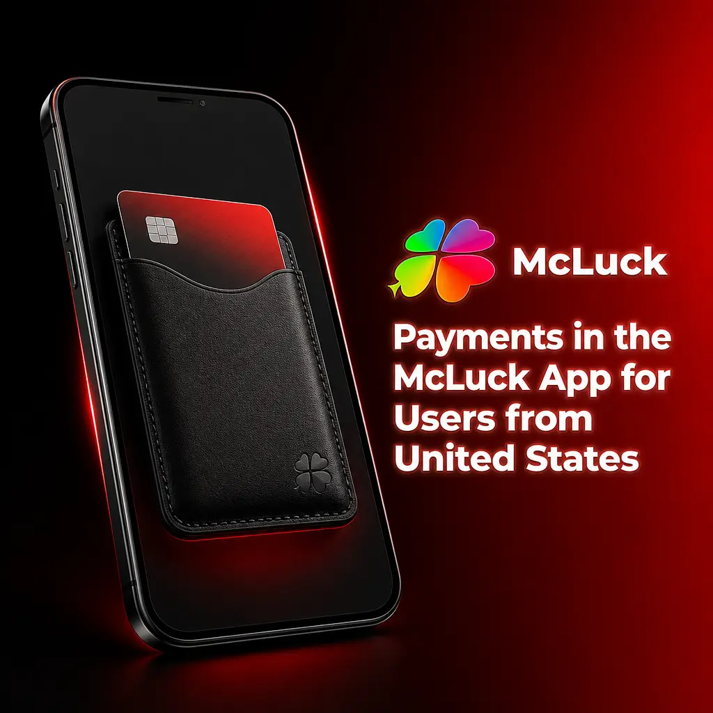Trusted payment methods available in the McLuck app