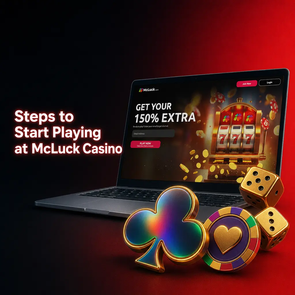 Player navigating the McLuck Casino lobby to start a game